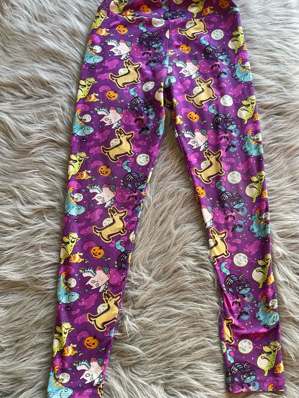 🪶Lularoe Tween Purple Halloween Character Leggings